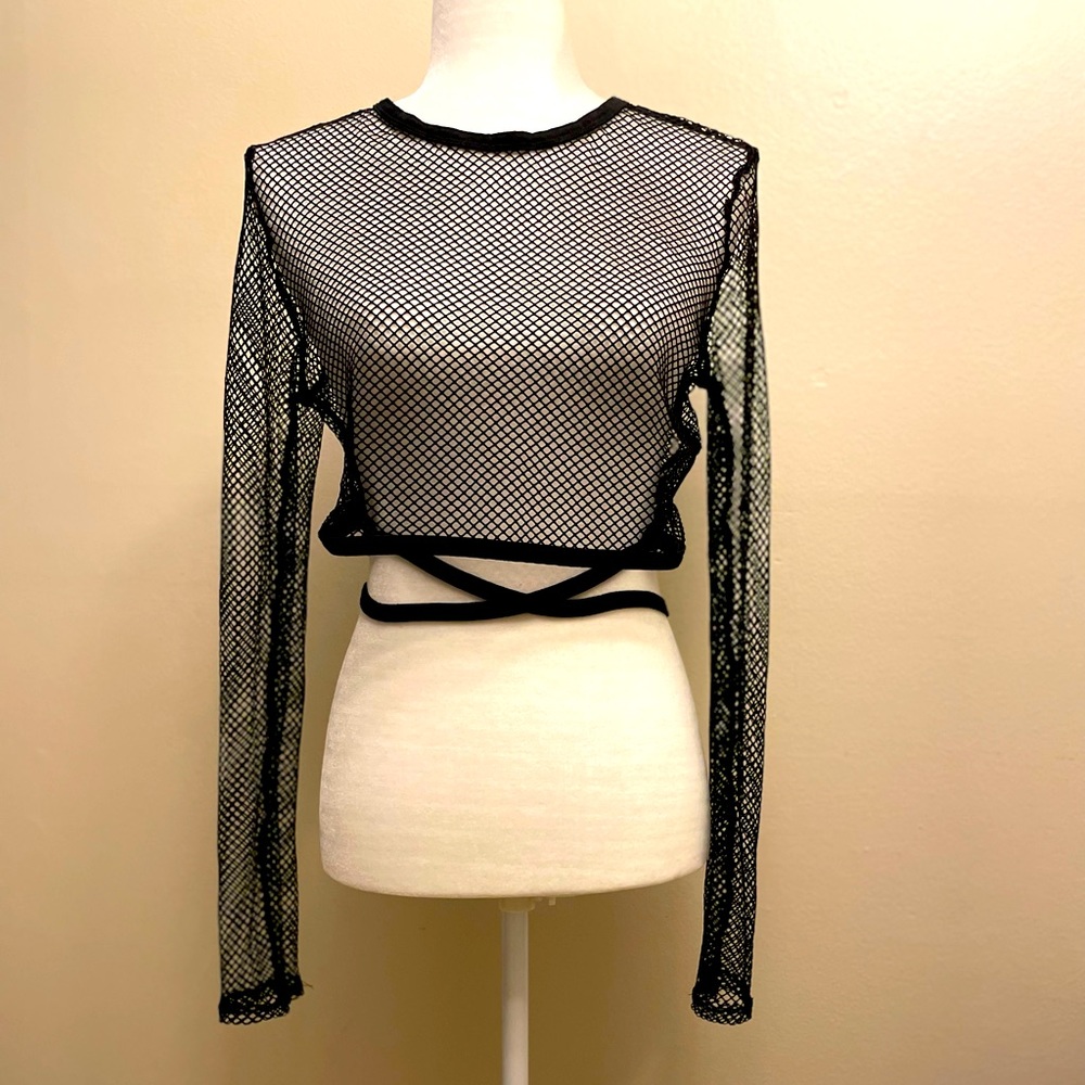 Net crop top